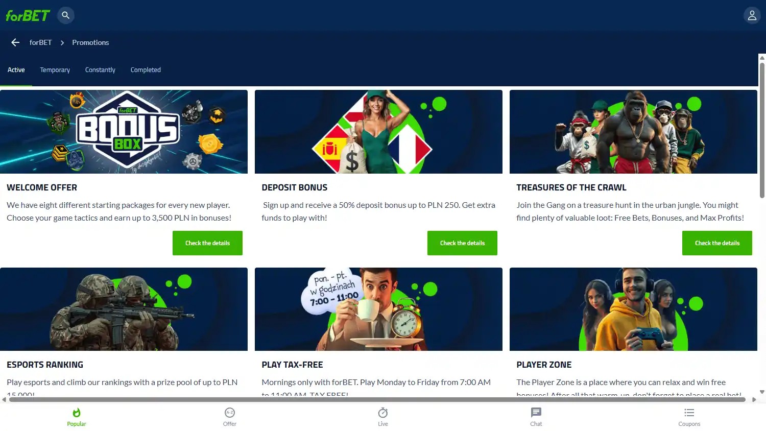 forBET Casino screenshot 3