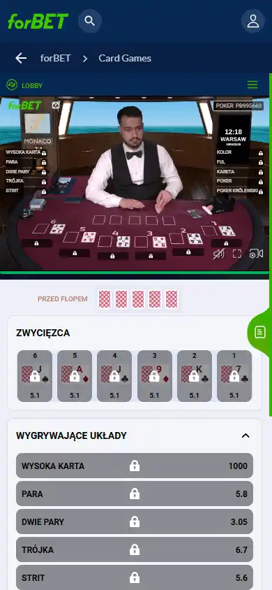 forBET Casino screenshot 5