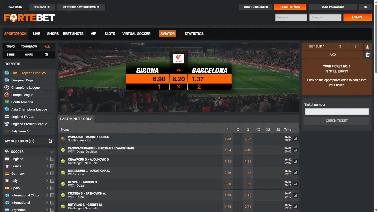 Fortebet Casino RW screenshot 1