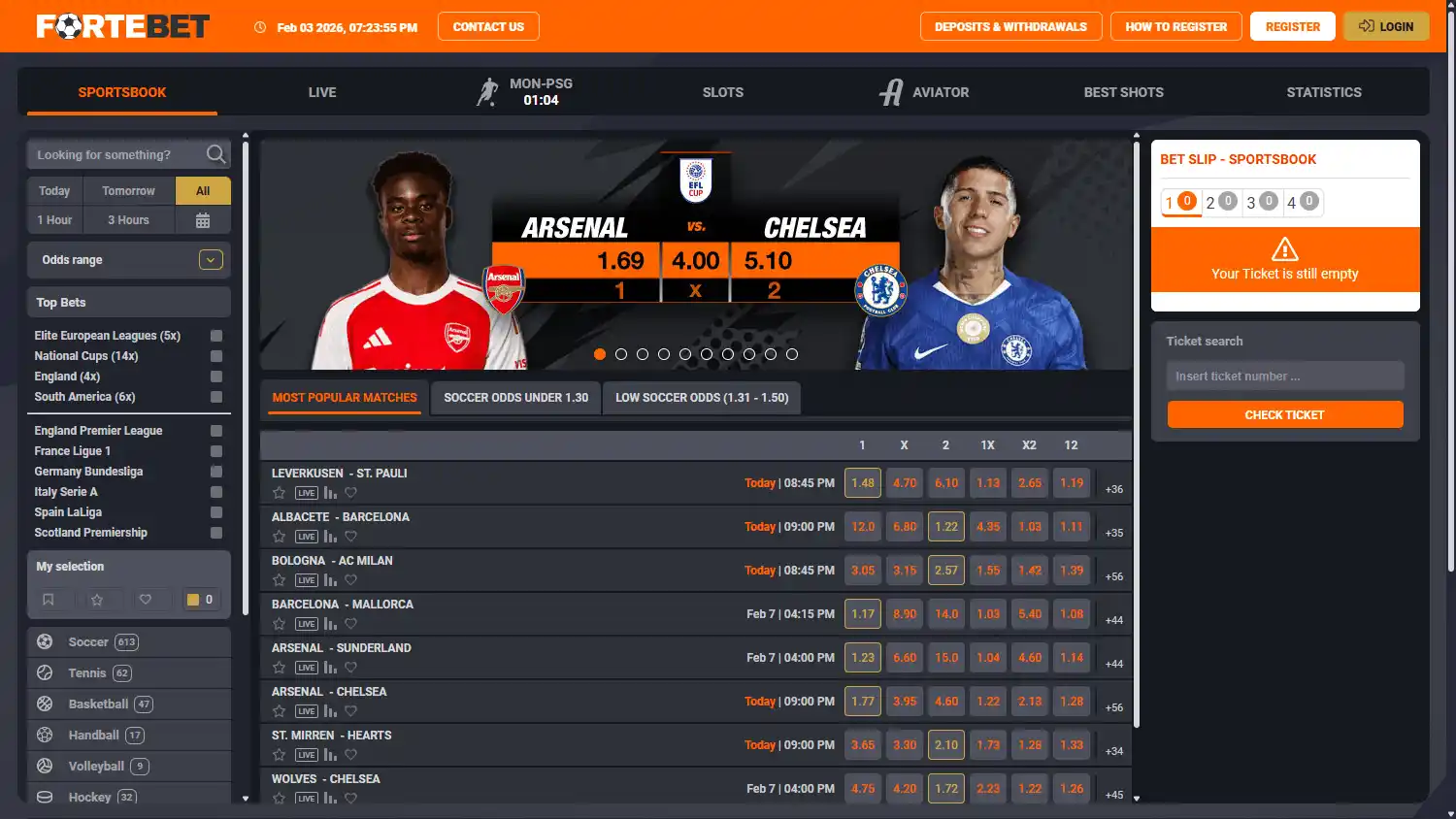 Fortebet Casino UG screenshot 1