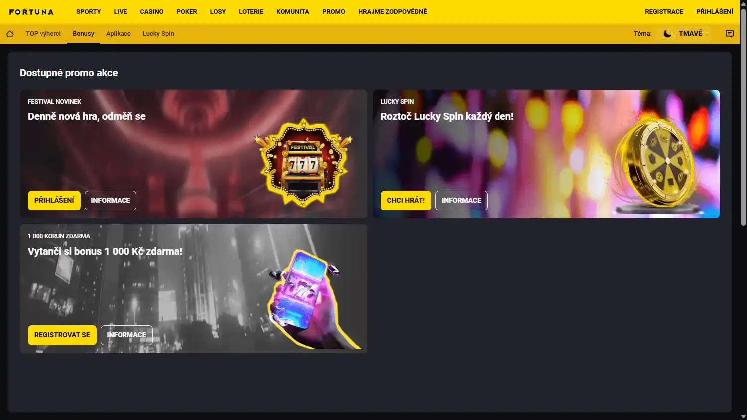 Fortuna Casino CZ screenshot 3