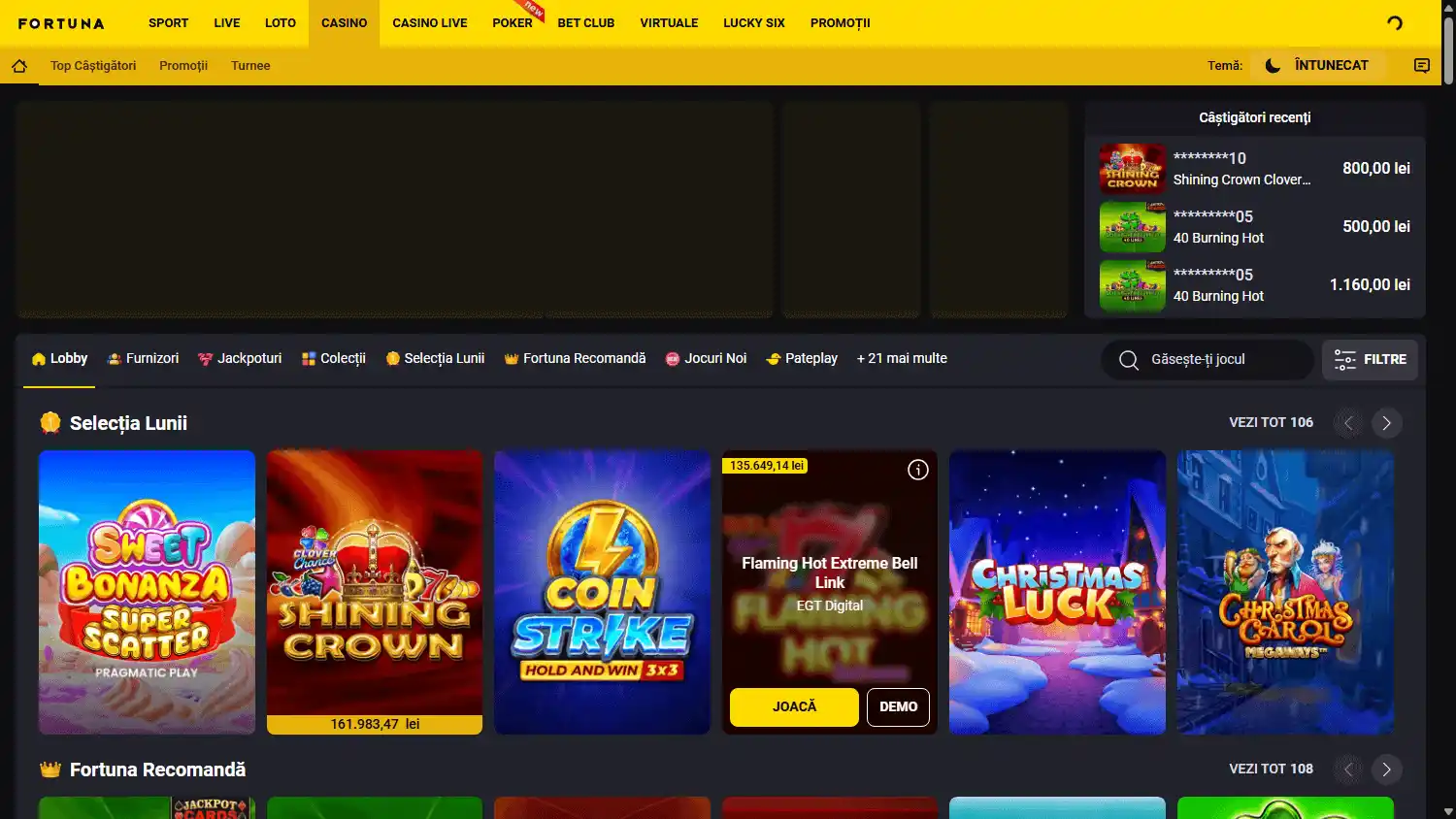 FORTUNA Casino screenshot 1