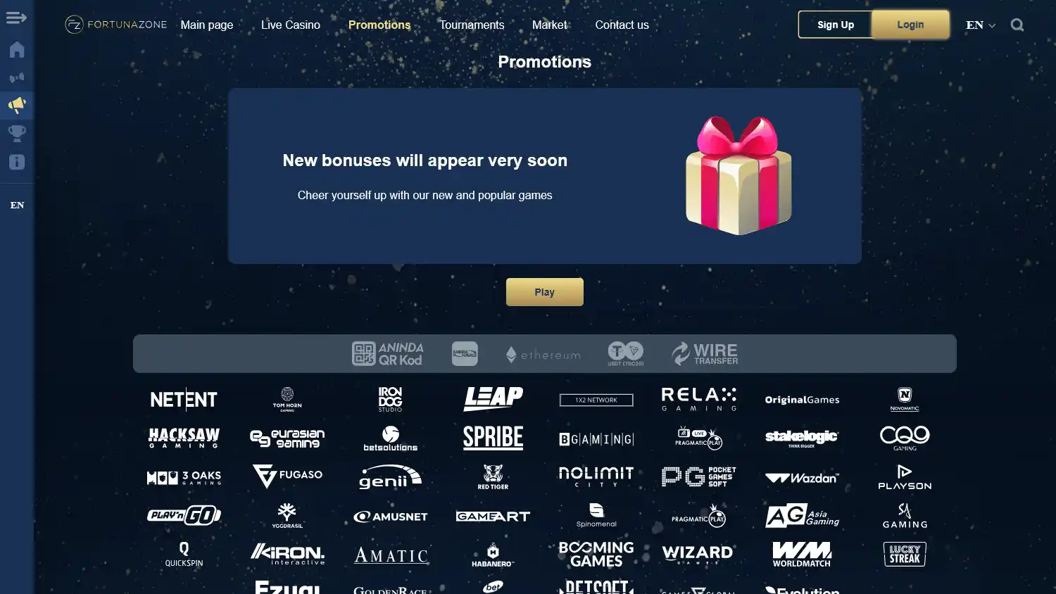 Fortunazone Casino screenshot 1