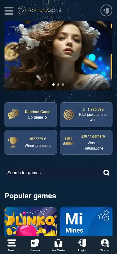 Fortunazone Casino screenshot 2