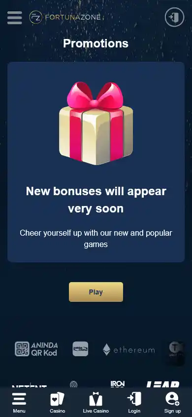 Fortunazone Casino screenshot 4