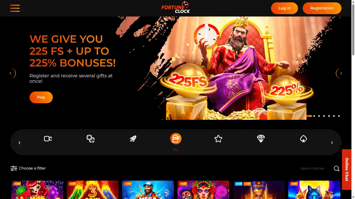 Fortune Clock Casino screenshot 2