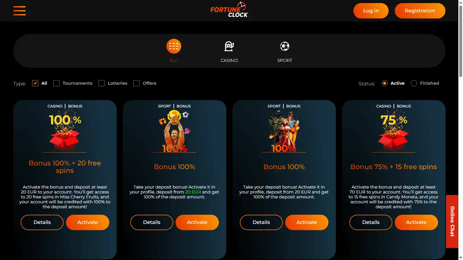 Fortune Clock Casino screenshot 3