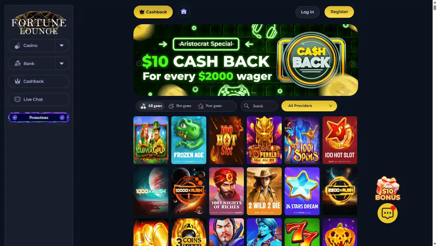 Fortune Lounge Casino screenshot 1