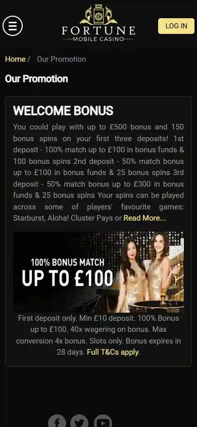 Fortune Mobile Casino screenshot 6