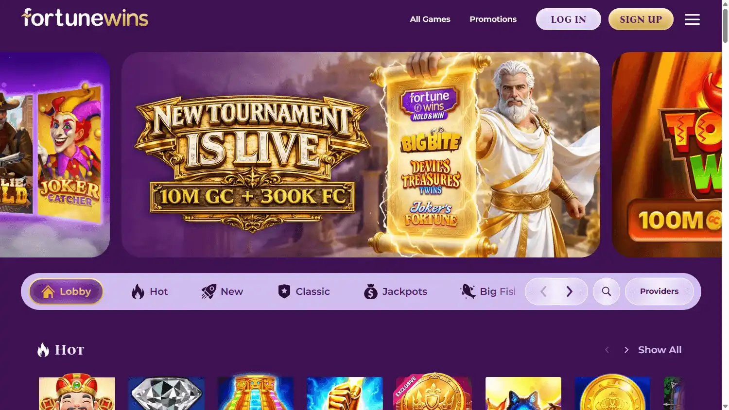 Fortune Wins Casino screenshot 2