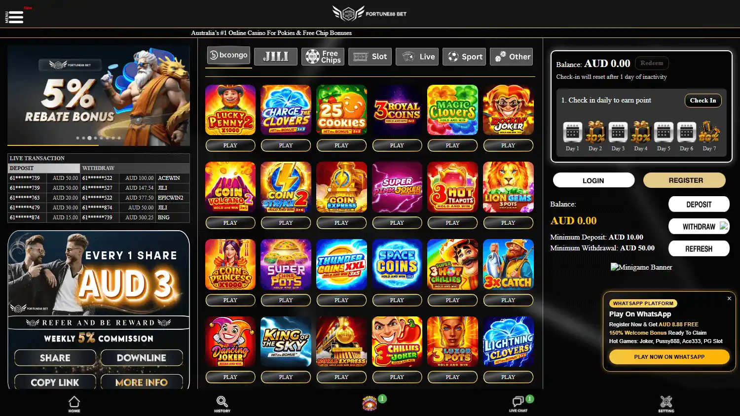Fortune88 Bet Casino screenshot 1
