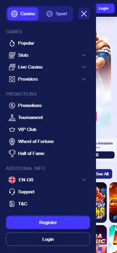 Fortunica Casino screenshot 2