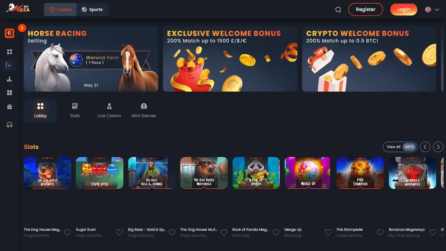 Forzabet.live Casino screenshot 2