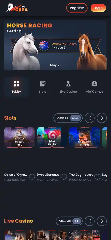 Forzabet.live Casino screenshot 5