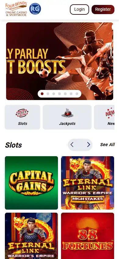 Four Winds Online Casino & Sportsbook screenshot 3