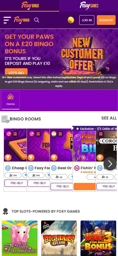 Foxy Bingo Casino screenshot 4