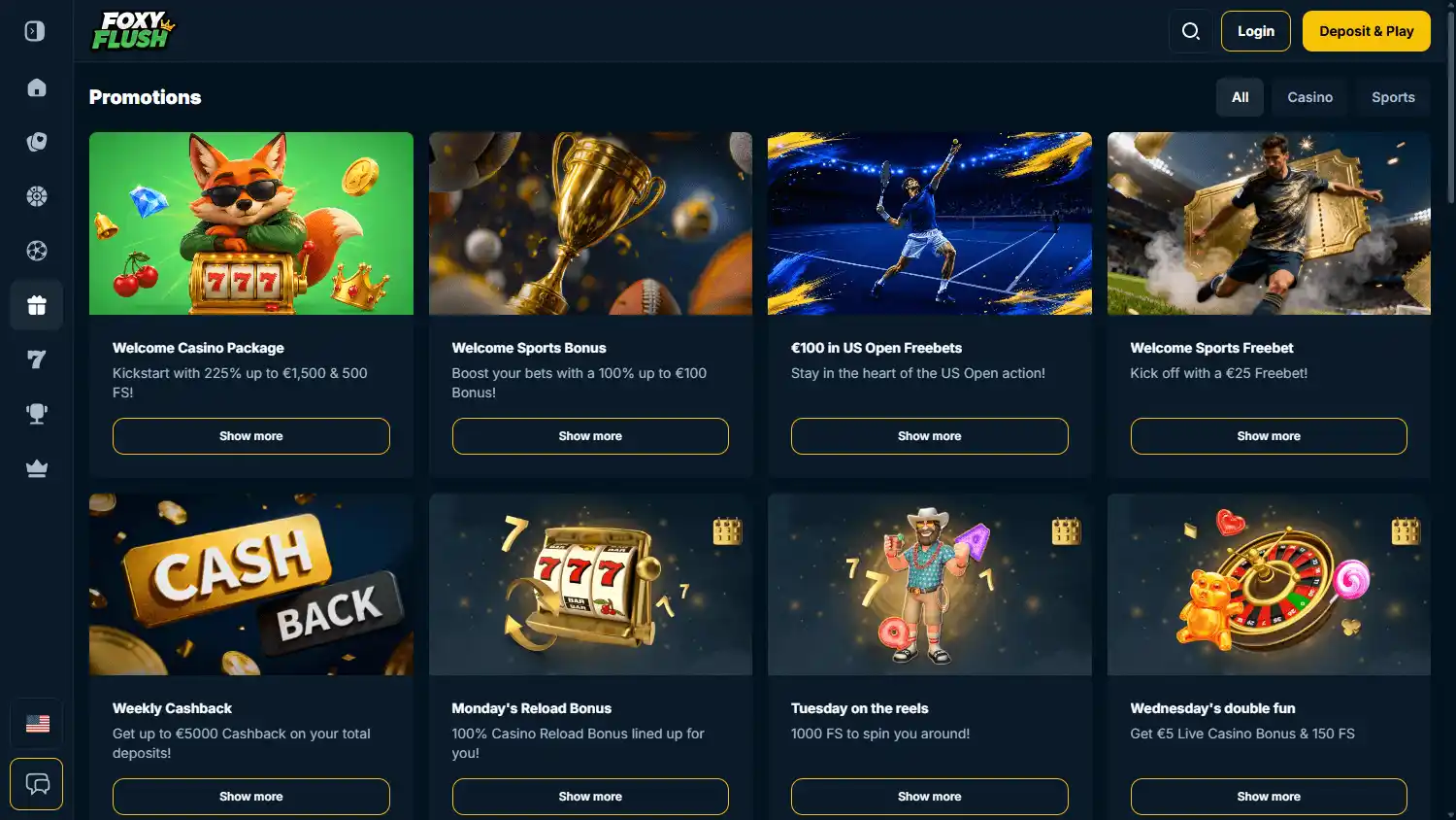 Foxyflush Casino screenshot 3