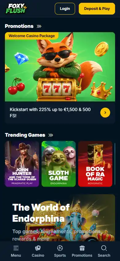 Foxyflush Casino screenshot 4