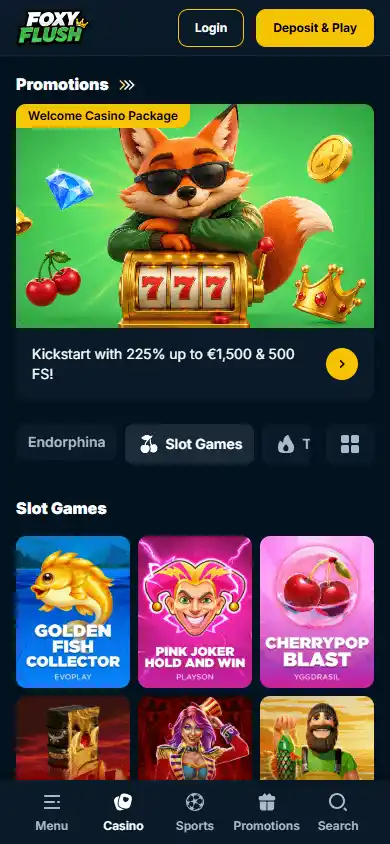 Foxyflush Casino screenshot 5
