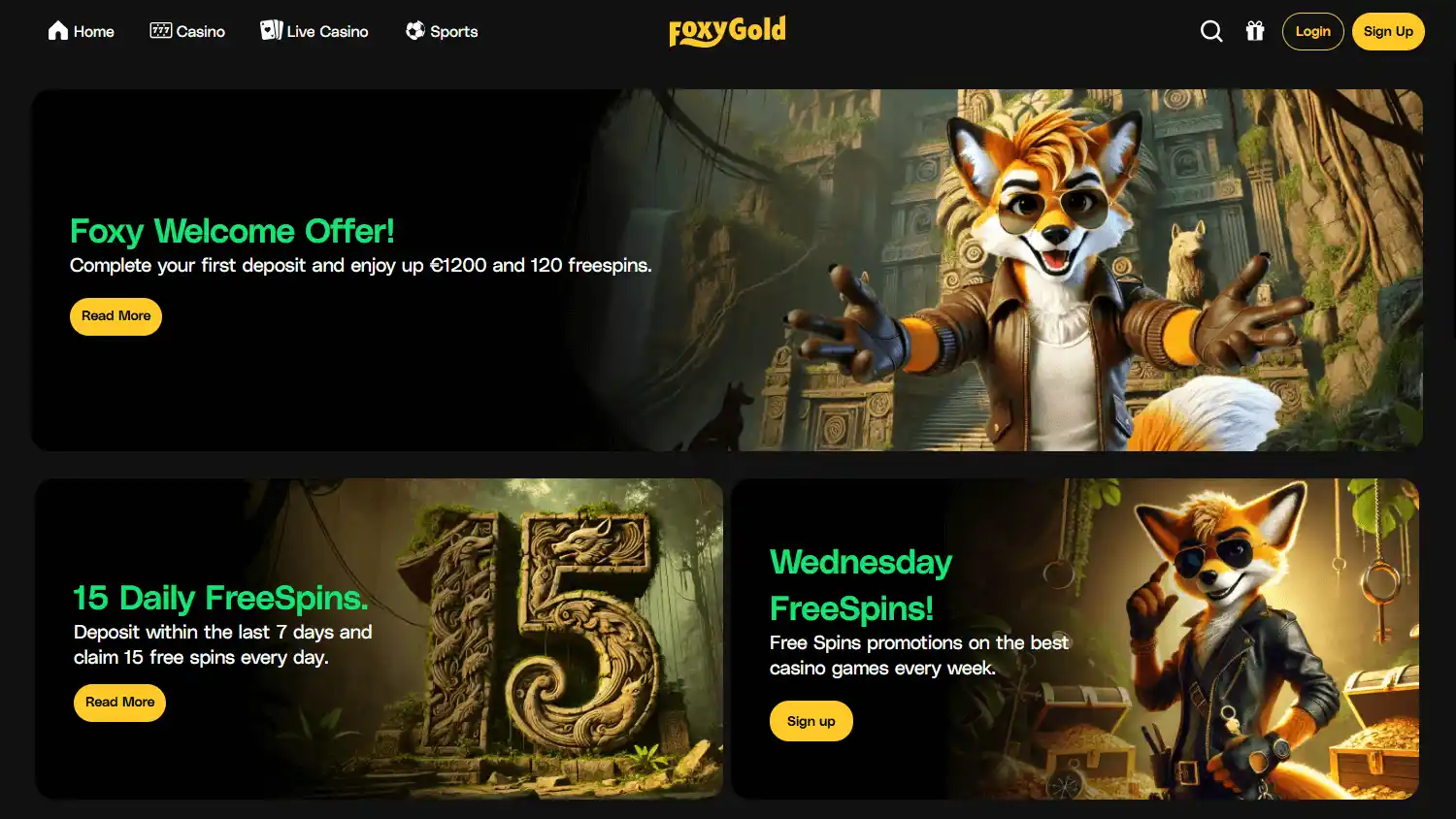 Foxygold Casino screenshot 3
