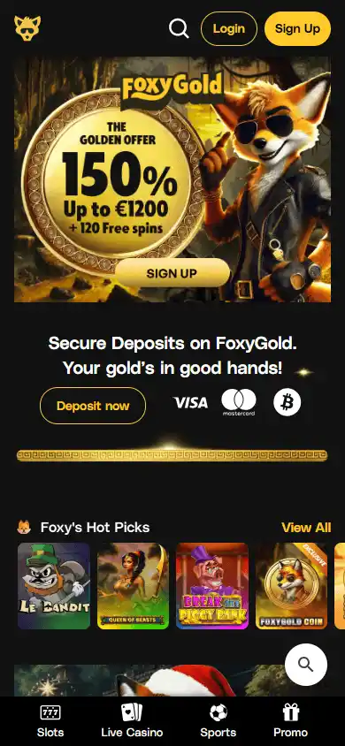 Foxygold Casino screenshot 4