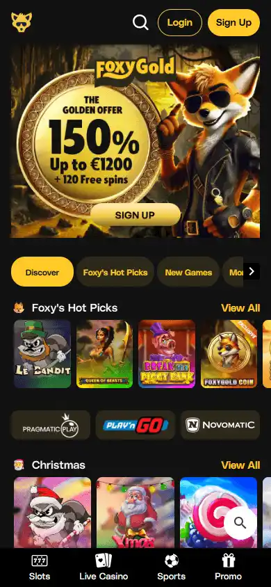 Foxygold Casino screenshot 5