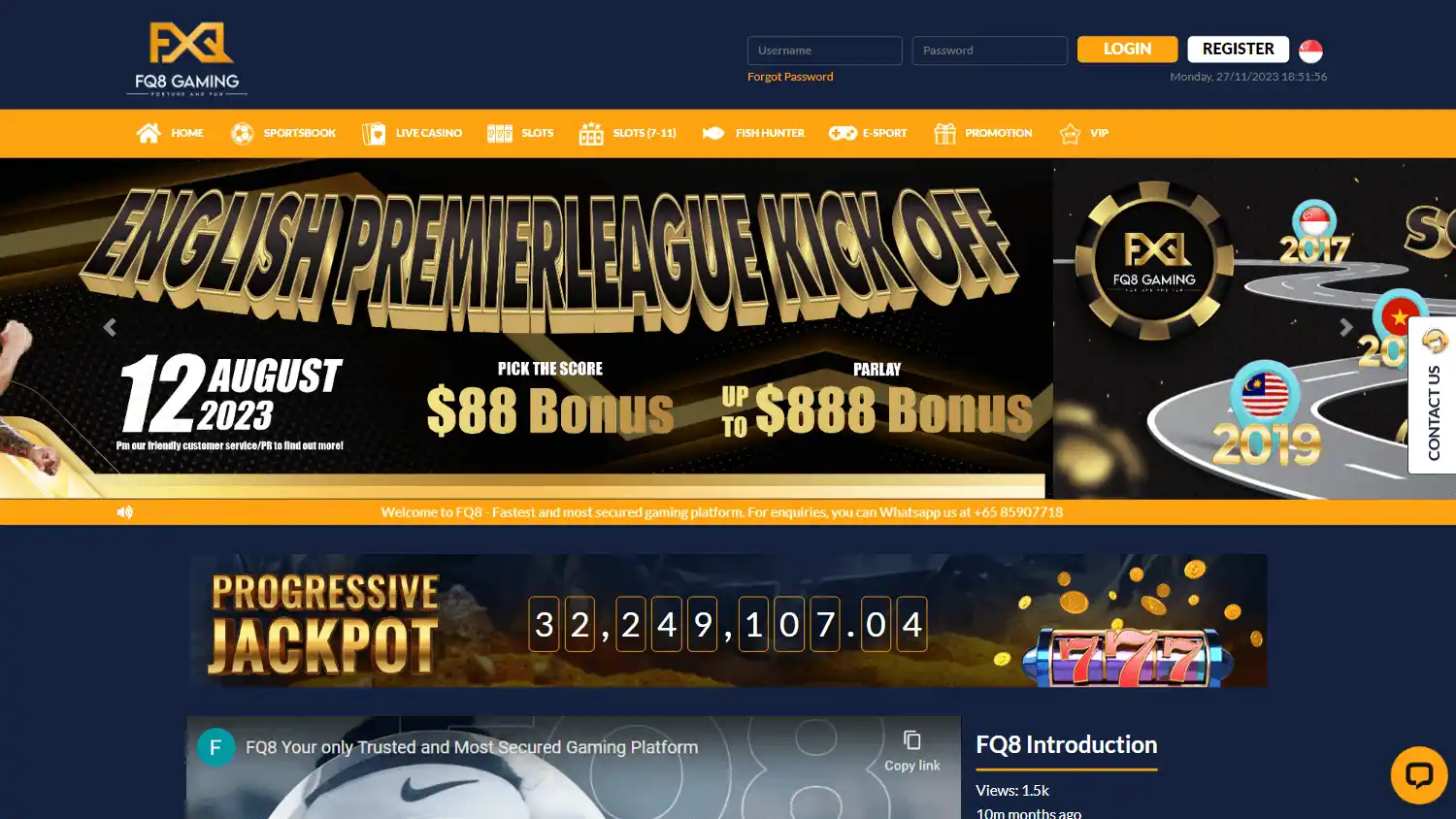 FQ8 Casino screenshot 1