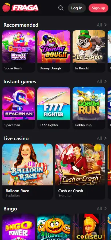 Fragabet Casino screenshot 5