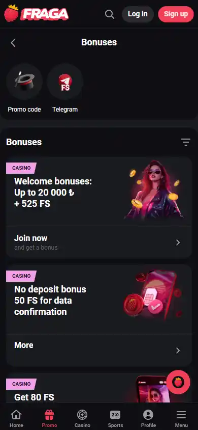 Fragabet Casino screenshot 6