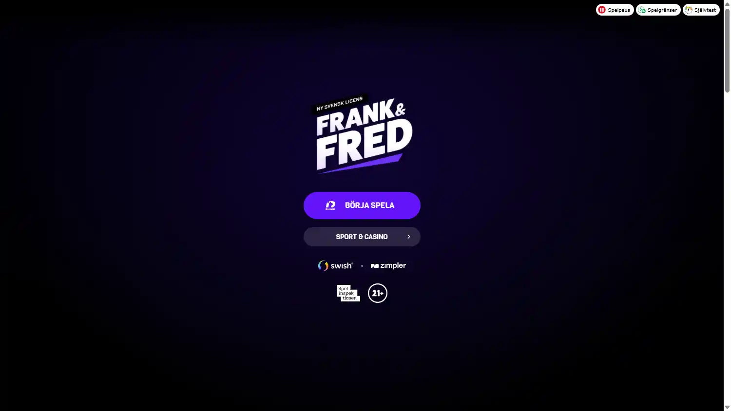 Frank & Fred Casino screenshot 1