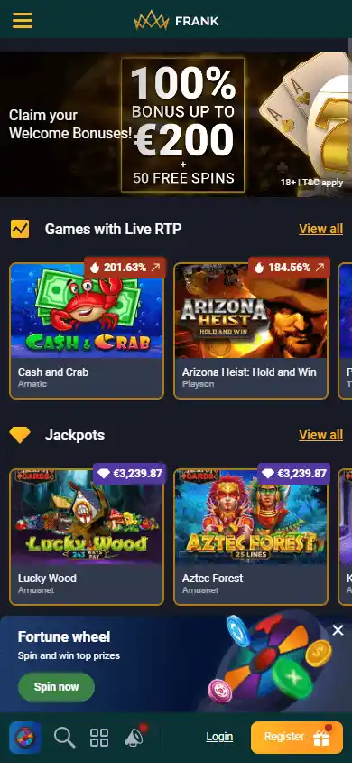 Frank Casino screenshot 4