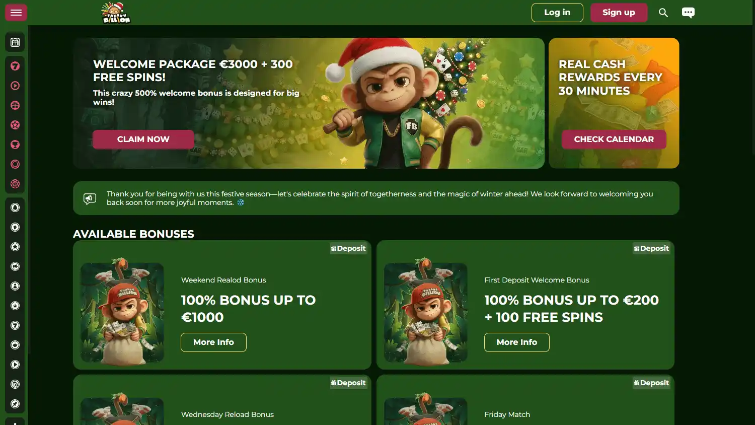 FreakyBillion Casino screenshot 3