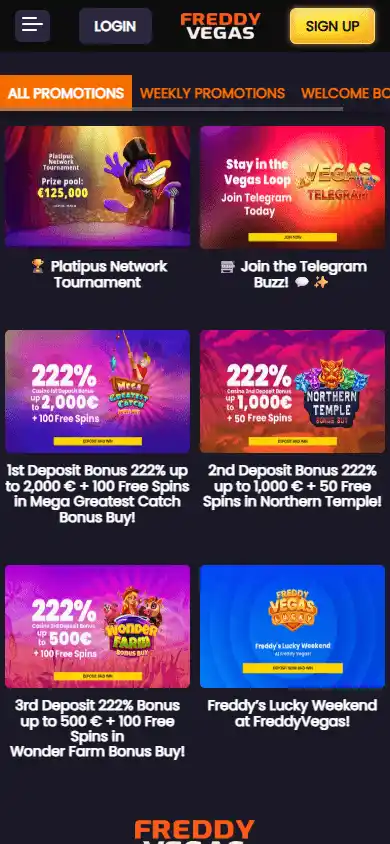 FreddyVegas Casino screenshot 6