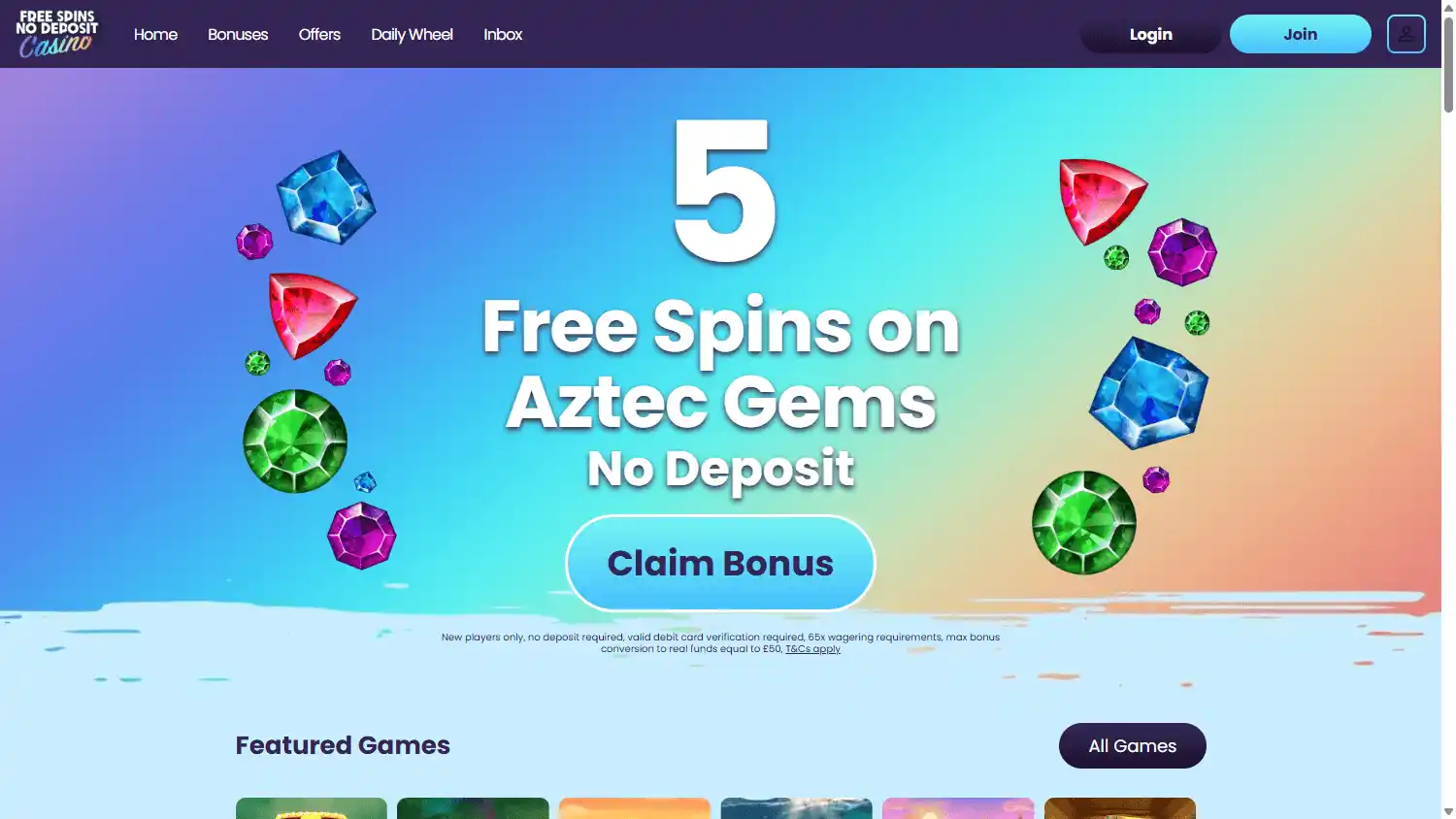 Free Spins No Deposit Casino IE screenshot 2