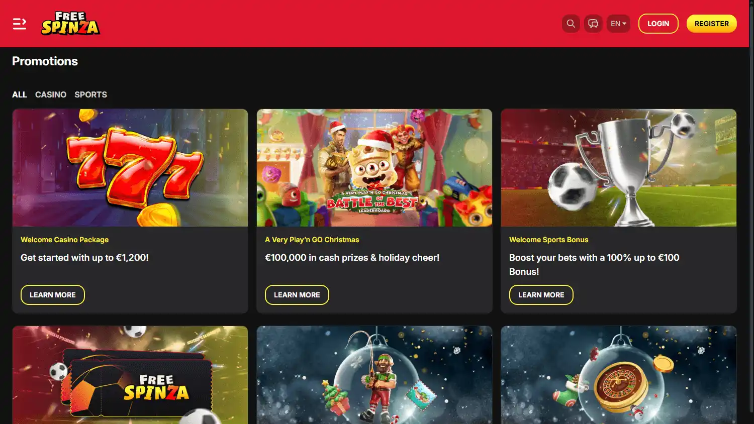 Free Spinza Casino screenshot 3