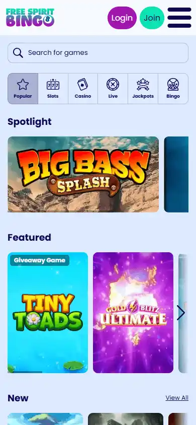Free Spirit Bingo Casino NZ screenshot 6