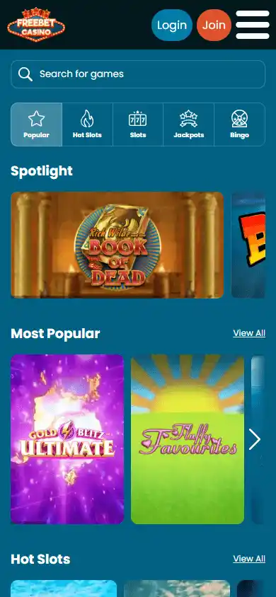 Freebet Casino screenshot 5