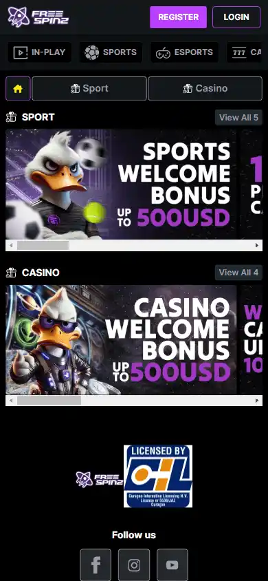 Freespinz Casino screenshot 4