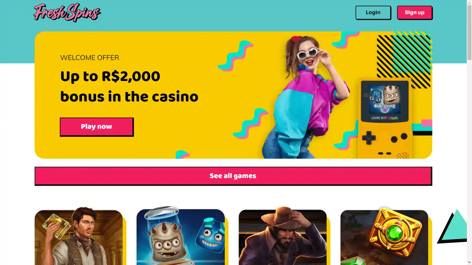 FreshSpins Casino screenshot 1
