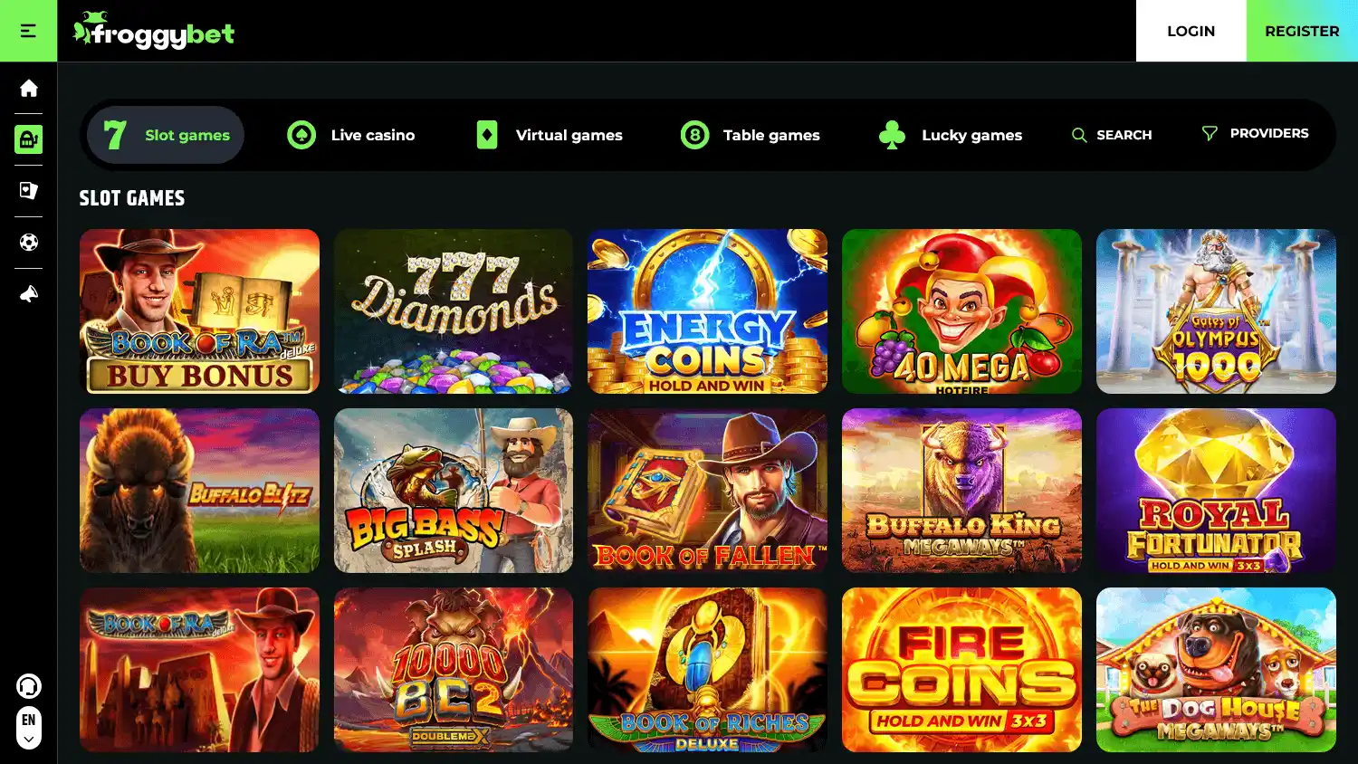 Froggybet Casino screenshot 2