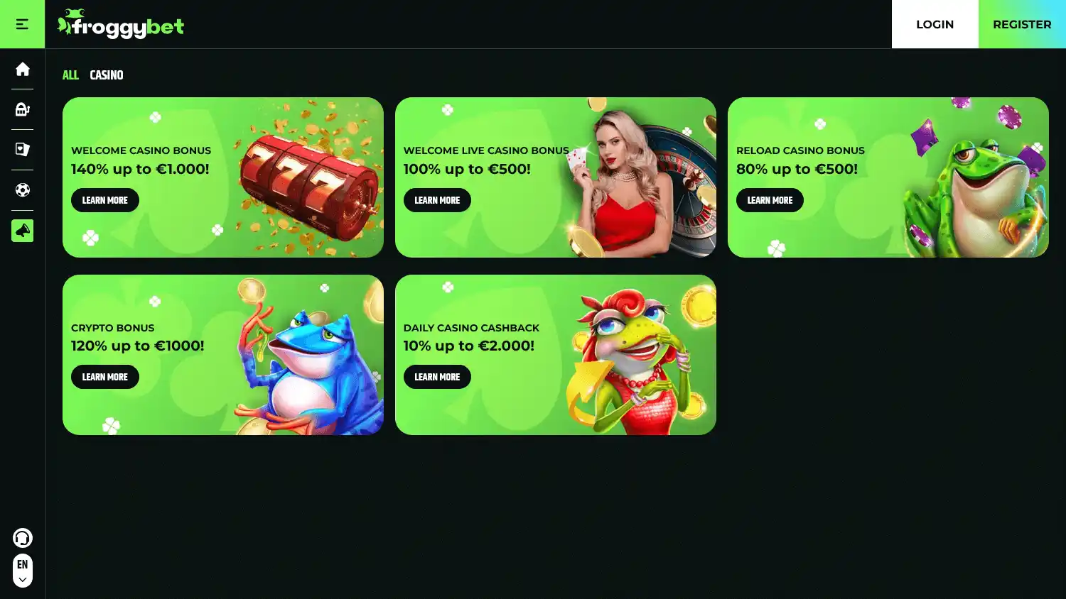 Froggybet Casino screenshot 3