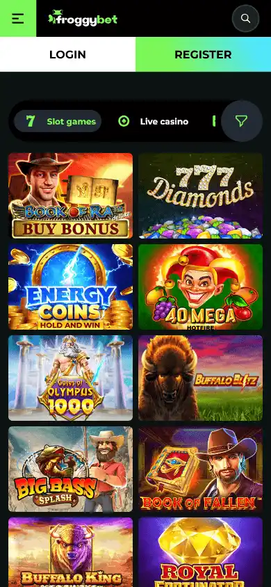 Froggybet Casino screenshot 5