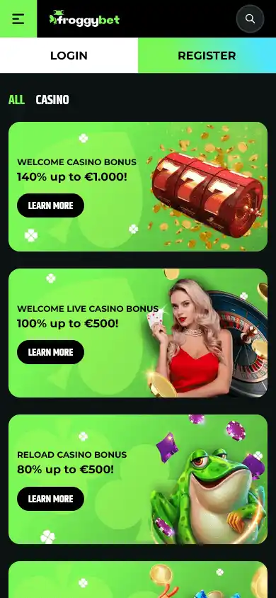Froggybet Casino screenshot 6