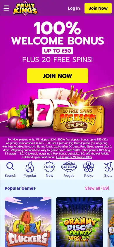 FruitKings Casino screenshot 4