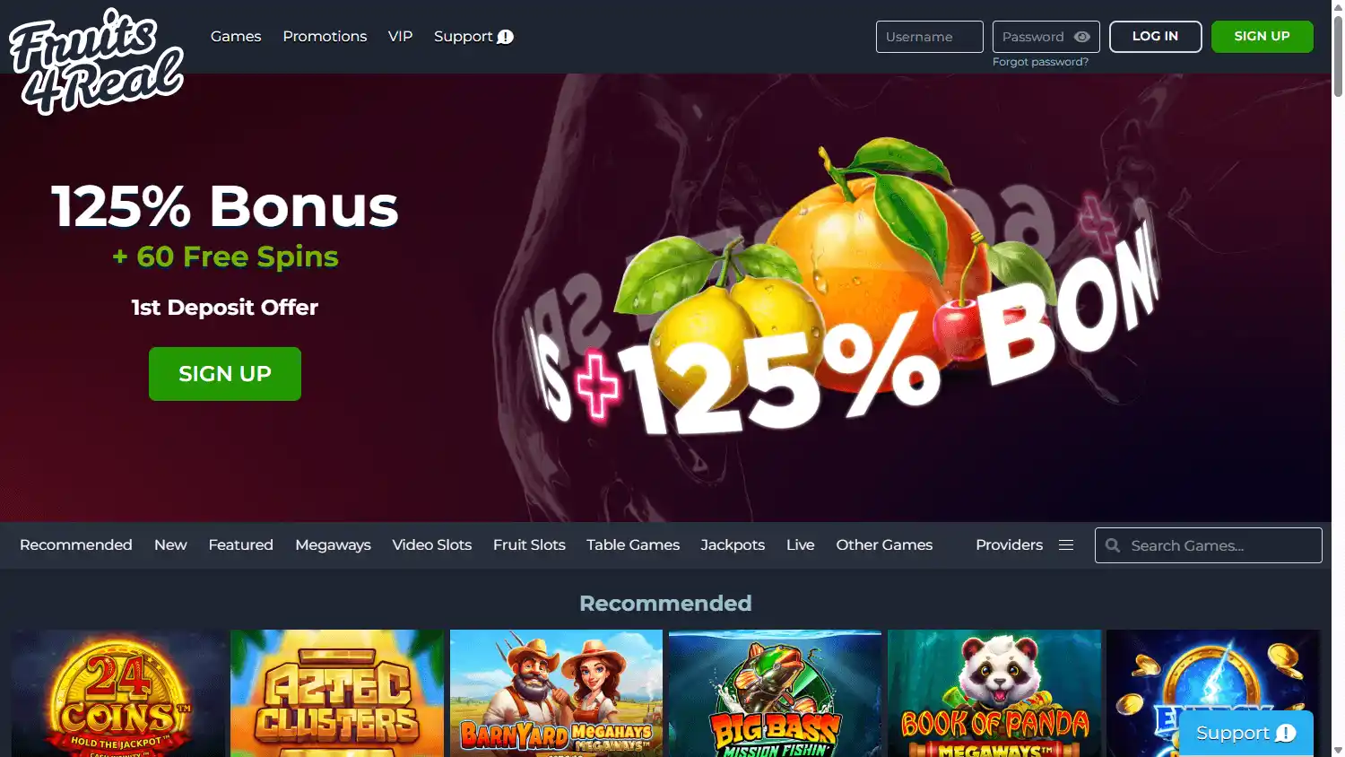 Fruits4Real Casino screenshot 1