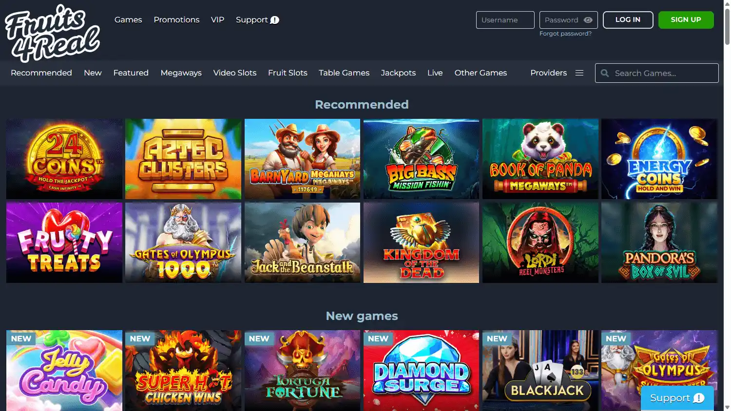 Fruits4Real Casino screenshot 2