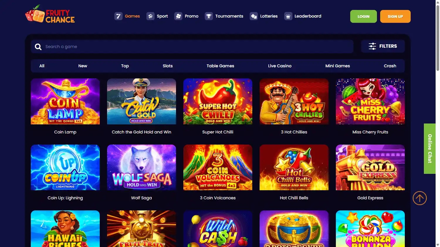 Fruity Chance Casino screenshot 2