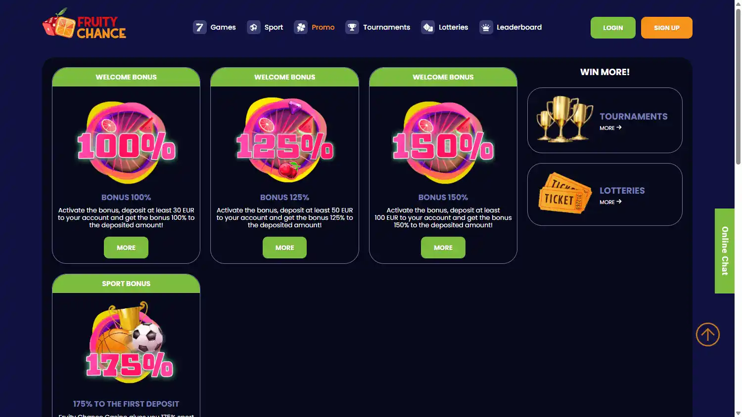 Fruity Chance Casino screenshot 3