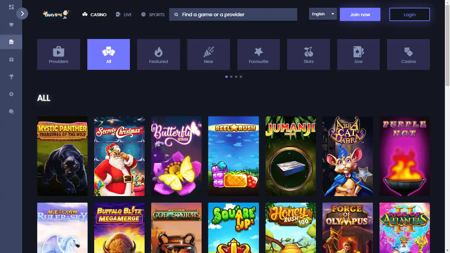 Fruity King Casino screenshot 2