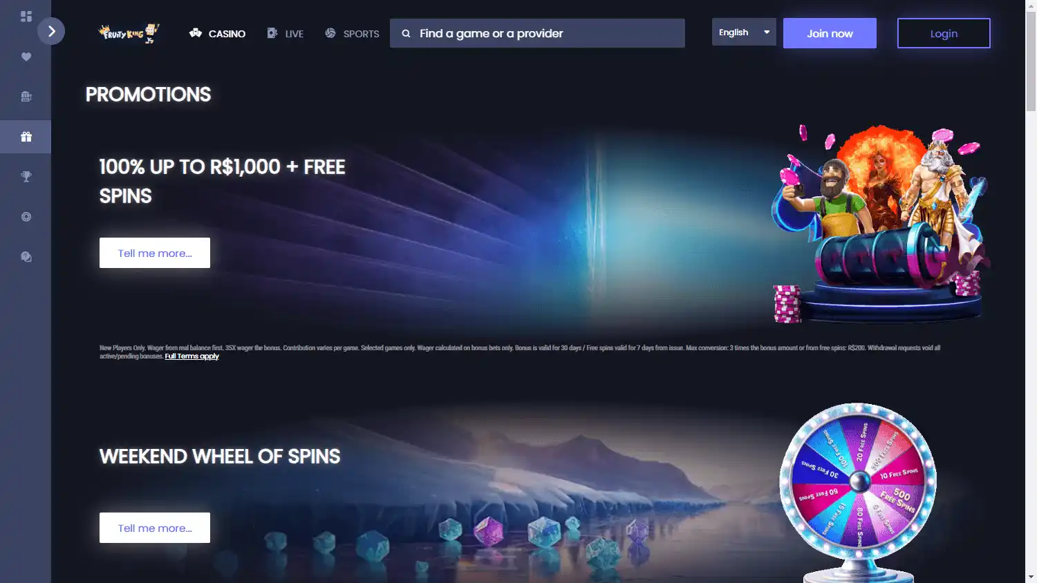 Fruity King Casino screenshot 3